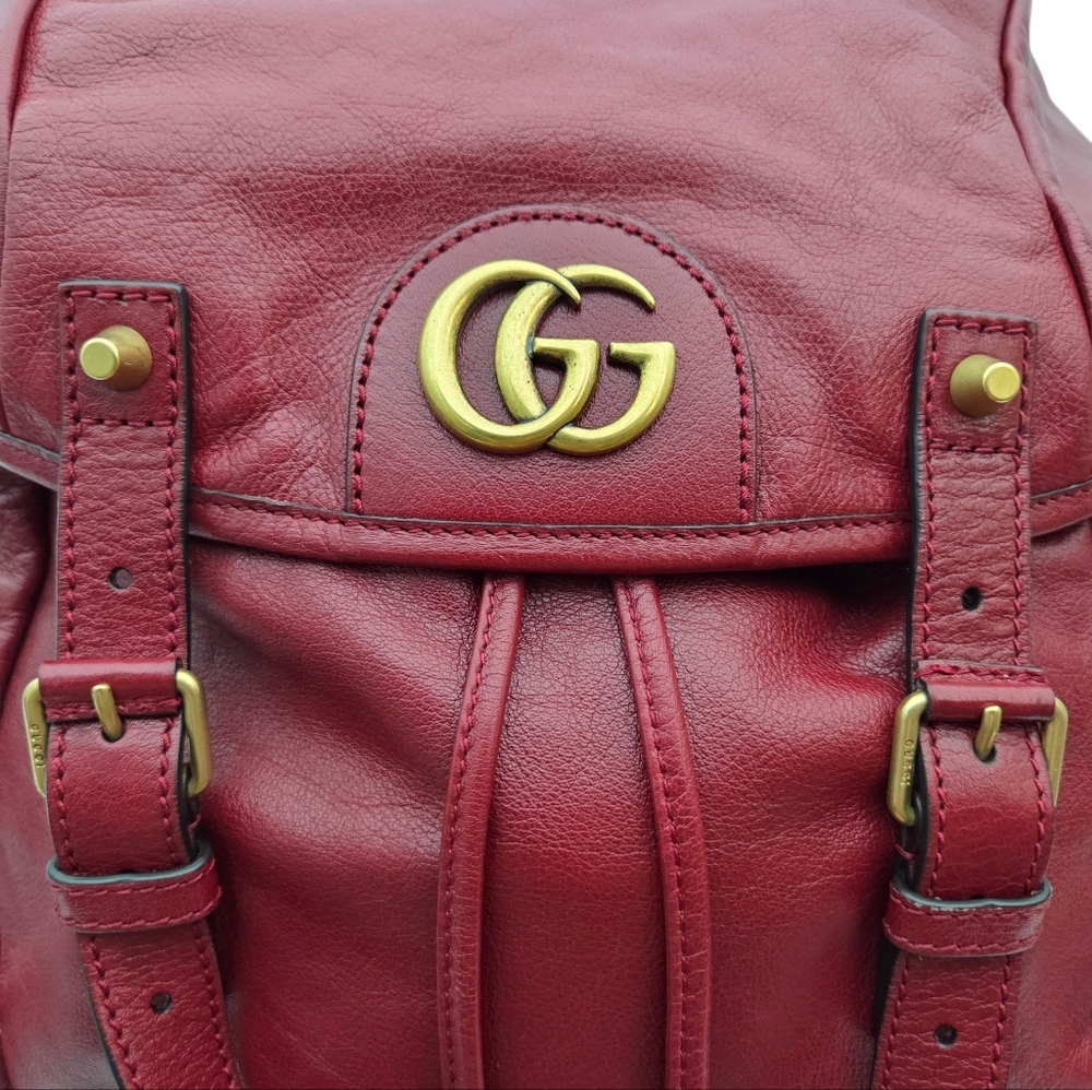 Gucci GG Marmont Neo Vintage Tiger Red Large Backpack